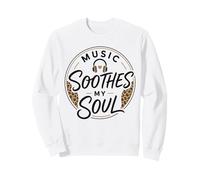 Music Soothes My Soul Auriculares Animal Spots Pattern Melody Sudadera