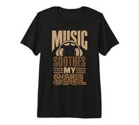 Music Soothes My Soul Auriculares Audio Lover Animal Spots Camiseta Premium
