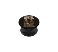 Music Soothes My Soul Auriculares Audio Lover Animal Spots PopSockets PopGrip Adhesivo