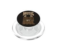 Music Soothes My Soul Auriculares Audio Lover Animal Spots PopSockets PopGrip para MagSafe