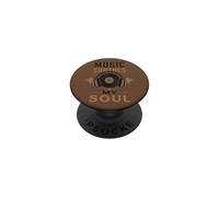 Music Soothes My Soul Auriculares Disco de Vinilo Música PopSockets PopGrip Adhesivo