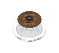 Music Soothes My Soul Auriculares Disco de Vinilo Música PopSockets PopGrip para MagSafe