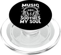 Music Soothes My Soul Vintage Auriculares Amantes de la música PopSockets PopGrip para MagSafe