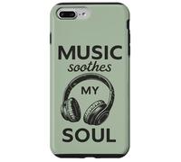 Music Soothes Soul Auriculares Guitarra Vintage Carcasa para iPhone 7 Plus/8 Plus