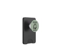 Music Soothes Soul Auriculares Guitarra Vintage PopSockets PopWallet para MagSafe
