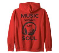 Music Soothes Soul Auriculares Guitarra Vintage Sudadera con Capucha