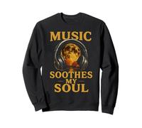 Music Soul Auriculares Luna Retro Sonido Curación Sudadera