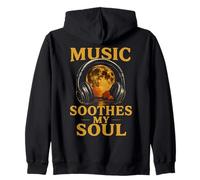 Music Soul Auriculares Luna Retro Sonido Curación Sudadera con Capucha