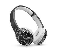 Music Sound - Auriculares Bluetooth con Almohadillas On Ear Soft-Touch -Arcos Ajustables - Adaptación y Comodidad - Play Time 22 Horas - Negro