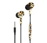 Music Sound | Auriculares Fantasy in-Ear | Auriculares con Cable Stereo In-Ear con Micrófono, Control Remoto Integrado - Intra-Auriculaires - Jack 3,5 mm - Fantasia Animalier