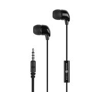 Music Sound | Auriculares Fullcolor in-Ear | Auriculares con Cable Stereo In-Ear con Micrófono, Control Remoto Integrado - Intra-Auriculaires - Jack 3,5 mm - Color Negro