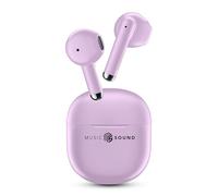 Music Sound Breeze Auriculares Bluetooth Inalámbricos con Funda de Colores y Control Táctil, hasta 20 Horas de Reproducción, Emparejamiento Automático, Rosa