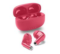 Music Sound Drift Auriculares intrauditivos Bluetooth inalámbricos con Estuche Compacto y Colorido, emparejamiento automático, Controles táctiles, hasta 22 Horas de reproducción, Rosa