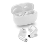 Music Sound Drift Auriculares intrauditivos Bluetooth inalámbricos con Estuche Compacto y Colorido, emparejamiento automático, Controles táctiles, hasta 22 Horas de reproducción, Blanco