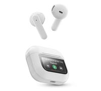 Music Sound Groove - Auriculares Bluetooth con Pantalla táctil, 3 EQ Modes, hasta 21H de reproducción, emparejamiento automático, Controles Integrados y Funda compacta - Blanco