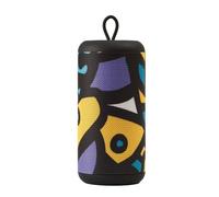 Music Sound | Speaker Vertical | Altavoz Bluetooth Portátil - Potencia 5 Watt - Batería de 4 Horas - Recarga de 1,5 Horas - Entradas para Micro SD, Llave USB y Cable AUX - Estampado Modern Art