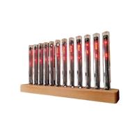 Music Spectrum Display, Colorful Music Rhythm Light Bar Audio Spectrum Analyzer Display, High Sensitivity Audio Music Rhythm Light Bar with 12 LED Light Tubes(1Pc)