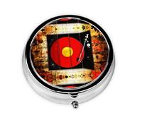 Music Studio. Este pequeño pastillero redondo de viaje de tres compartimentos es perfecto para almacenar medicamentos diarios, vitaminas y sobre la marcha.