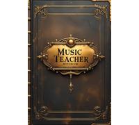 Music teacher notebook: lined journal for men women work