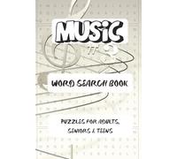 Music Themed Word Search Puzzle Book: Music Themed Word Searches with Easy to Read Print about Music, Music Lovers, Pop Music and More | 6x9 inches, x 110 pages | 50+ Puzzles … Gift for Vacations, Holidays and Free Times