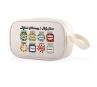 Music Therapy is My Jam - Bolsa de maquillaje transparente para músico, musicoterapia, regalo para profesores, Music Therapy Cbag Eu, Multifuncional:
