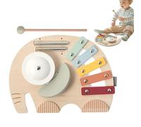 Music Toys, Kids Music Toy, 10.6x7.9 Inches Elephant Shape Educational Xylophone Chime Developmental, Percussion Instrument for Birthday, Home, Nursery, Party, Favors and Preschool