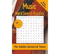 Music Word Search Puzzle: 50+ Puzzles Word Search Easy to Read about Music and More | 6x9 inches, 110 pages | Gift for Music & Singing Lover