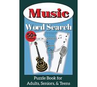 Music Word Search Puzzle Book: 50+ Puzzles with Easy to Read Print about Music, Musical Terms, and more | 6x9 inches | 110 pages