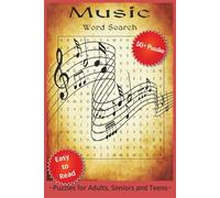 Music Word Search Puzzle Book: Word Searches with Easy to Read Print about Composers, Musical Instruments, Music Terminology and More | 6x9 inches, ... … Gift for Vacations, Holidays and Relaxation