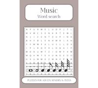 Music Word Search Puzzle Book: Word Searches with Easy to Read Print about Melodies, Beats, Lyrics and More | 6x9 inches 240 pages | … Gifts for Vacations, Holidays and Free Times