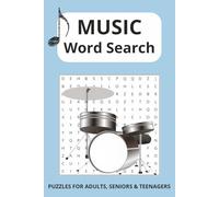 Music Word Search Puzzle Book: Word Searches with Easy to Read Print about Music | 6x9 inches, 110 pages | Fun Puzzles for Music Lovers | Includes ... gift for Vacation, Holidays and Free Time