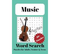 Music Word Search Puzzle Book: Word Searches with Easy to Read Print about Music, Instruments, Genres and More | 6x9 inches, 110 Pages | 50+ Puzzles... Gift for Vacations, Holiday and Leisure Time