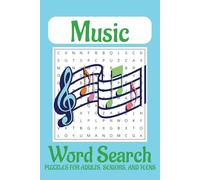 Music Word Search Puzzle Book: Word Searches with Easy to Read Print about Music, Instruments, Music Terminology, and More | 6x9 inches, 110 pages | ... Gift for Vacations, Holidays and Free Times