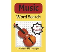 Music Word Search Puzzle Book: Word searches with easy to read print about Music, Music instruments, Music words and more, 6X9 inches, 100 pages, 50 ... Gift for Vacations, holidays and free times.