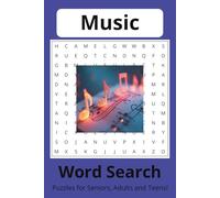 Music Word Search Puzzle Book: Word Searches with Easy to Read Print About Music, Music Instruments, Musical Artists | 6x9 inches, 110 Pages | 50+ Puzzles...for Vacations, Gifts, and Leisure Activity