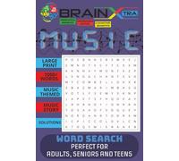 Music Word Search Puzzle Book: Word Searches with easy to Read Print about Music, music terms, music category and more, 6 X 9 inches, 110 pages, 50+ ... Times, Relief Anxiety Relief and Relaxation