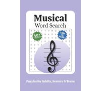 Music Word Search Puzzle Book: Word Searches with Easy to Read Print about Music, Musical Instruments, Musician and More | 6x9 inches, 110 pages | 50+ ... Gift for Vacations, Holiday and Free Times