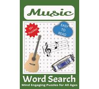 Music Word Search Puzzle Book: Word Searches with Easy to Read Print about Music, Musical Instruments and More | 6x9 inches |110 pages | 50+ Puzzles... Great Gift for Holidays, Travel and Free Time