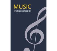 Music writing notebook: Blank music notebook | Songwriting composition book