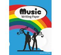 Music Writing Paper: Blank Music Sheets | Song Writing Notebook | 7 Staves (wide) Paper | 100 Pages