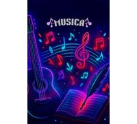 Musica: A Music Journal Notebook | Blank Sheet Music Writing Journal | Holds over 120 Pages | 10 Staves Per Page | A Perfect Notebook for Students, Composers and Musicians | 6 x 9 Inches