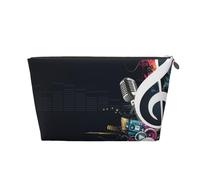 Música Abstracta, Bolsa de artículos de tocador Bolsa de Maquillaje Bolsa de cosméticos Bolsa de artículos de tocador de Viaje portátil