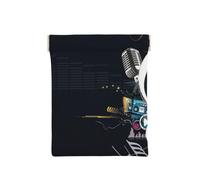 Música Abstracta, Squeeze Top Wallet Bolsa de Almacenamiento para Mujer Monedero pequeño Bolsa de Cambio