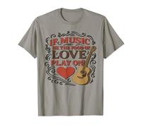 Música Angustiada Comida Amor Duodécima Noche Primera Línea Lema Camiseta
