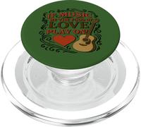 Música Angustiada Comida Amor Duodécima Noche Primera Línea Lema PopSockets PopGrip para MagSafe