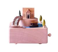 Música, Caja de Música Infantil - Caja de Música Puente Caja de Música, Caja de Música Caja de música increíblemente elegante. La superficie de textura de madera lisa está finamente pulida, y las mano