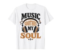 Música Calma Mi Alma Auriculares Audio Melodía Música Camiseta