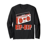 Música Cassette Años Ochenta Retro Fans Manga Larga