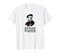 música clásica ópera violín Piano Compositor Richard Wagner Camiseta gráfica económica