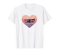 Música clásica Orquesta Música Música Cor Camiseta gráfica económica, Hombre, Blanco, XL